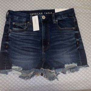 Brand is American Eagle outfitters. US size 6. Dark-wash denim, new with tags.